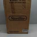 Sterilite 12-Pack Latching Box, Under Bed Storage Bins with Lids, Clear Plastic, 15 Quart - Heavy-Duty Organizing Containers for Closet, Bathroom, and Office