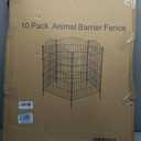10 Panels No Dig Decorative Garden Fence - 40 in (H) x 23.6 ft (L), Dog Fence Outdoor for YardRustproof Metal Animal Barrier Ground Stakes Fencing for Garden, Patio, Flower Bed