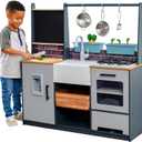KidKraft Wooden Farm to Table Play Kitchen with EZ Kraft Assembly™, Lights & Sounds, Ice Maker and 17 Accessories