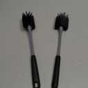 MR.SIGA Long Handle Bottle Brush, Flexible Scrub Brush for Water Bottles, Glasswares, Mugs, Black, 2 Pack