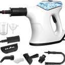 Handheld Steam Cleaner for Home, Immediate Heat Hand Held Steam Cleaner, with Visualized Large Water Tank & 9 PCS Accessories & Safety Lock, for Cleaning Couch,Floor,Window,Car (GRAY WHITE)