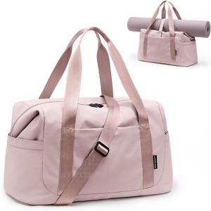 Travel Duffle Bag - Gym Bag for Women,Tote Bag Laptop Carry on Weekender Overnight Bag Organizer Duffel Bag for Travel,31L,Baby Pink