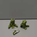 Ceramic Frog Toilet Bolt Covers Decorative, Set of 2 Tall Toilet Bolt Caps,Cute Frog Toilet Screw Cover Caps, Toilet Caps for Bottom of Toilet for Bathroom Decor, Easy to Install (B - Green)