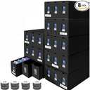 aopule 14400+ Card Storage Box, 2700+ Toploader Storage Box for Commander Display,with 72 Dividers, Labels & Tapes,Fit for TCG, PTCG, MTG