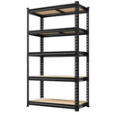 Heavy Duty Shelving Unit - 5 Tier 2000LB Capacity Metal Garage Storage Shelves for Organization, Adjustable Steel Rack for Garage, Closet, Pantry, Warehouse Model: RBZWJ5LW401