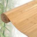 48" W x 96" L Light Carbonized Bamboo Wall Panel for Interior Wall Decor Wood Panels for Wall Pole Wrap Wood Roll for Living Room, Bedroom, Kitchen
