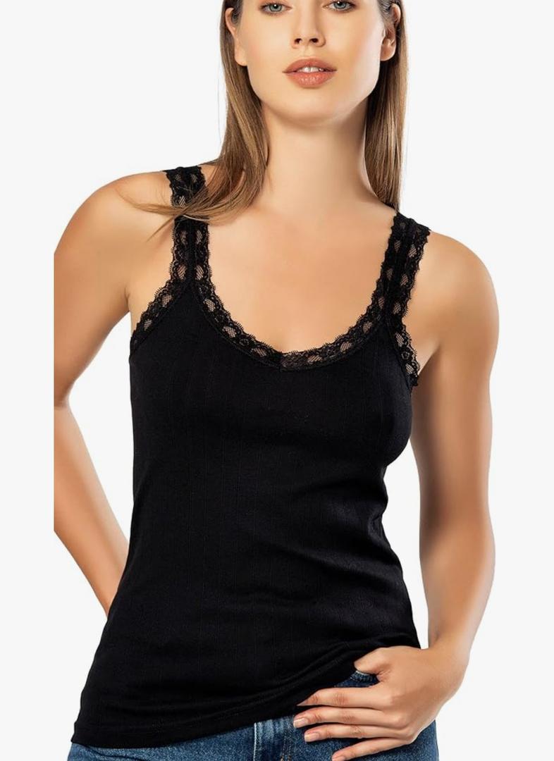 VAVONNE Camisole for Women, All Cotton, Airy Soft Comfy Tank Tops Cami Undershirt 3XL