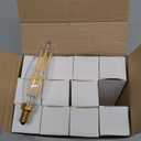 12-Pack Dimmable E12 LED Candelabra Bulbs 60W Equivalent, 2700K Soft Warm White, 600 Lumens B11 Candle Base 6W C35 LED Filament Vintage Light Bulbs, Clear Glass for Chandelier Ceiling Fan High CRI 90+