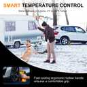 Tire Inflator Portable Air Compressor Built in 𝐁𝐚𝐭𝐭𝐞𝐫𝐲 - Corded/Cordless Tire Inflator - 𝟗𝟔𝟎𝟎 𝐦𝐀𝐡 & 12V DC, Faster Inflation Handheld Air Compressor, 160PSI Air Pump for Car, SUV, 04