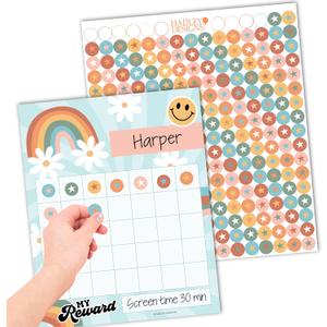 Star Sticker Chart For Kids Behavior -25 Toddler Sticker Reward Chart For Kids Incentives, Behavior Chart For Kids At Home & Classroom, Retro Incentive Chart For Classroom Must Haves Star Sticker Chart For Kids Behavior -25 Toddler Sticker Reward Chart For Kids Incentives, Behavior Chart For Kids At Home & Classroom, Retro Incentive Chart For Classroom Must Haves