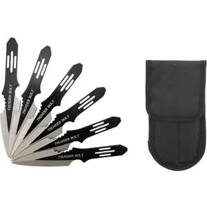 5.5" 6 Pcs Thunder Bolt Throwing Knife Set