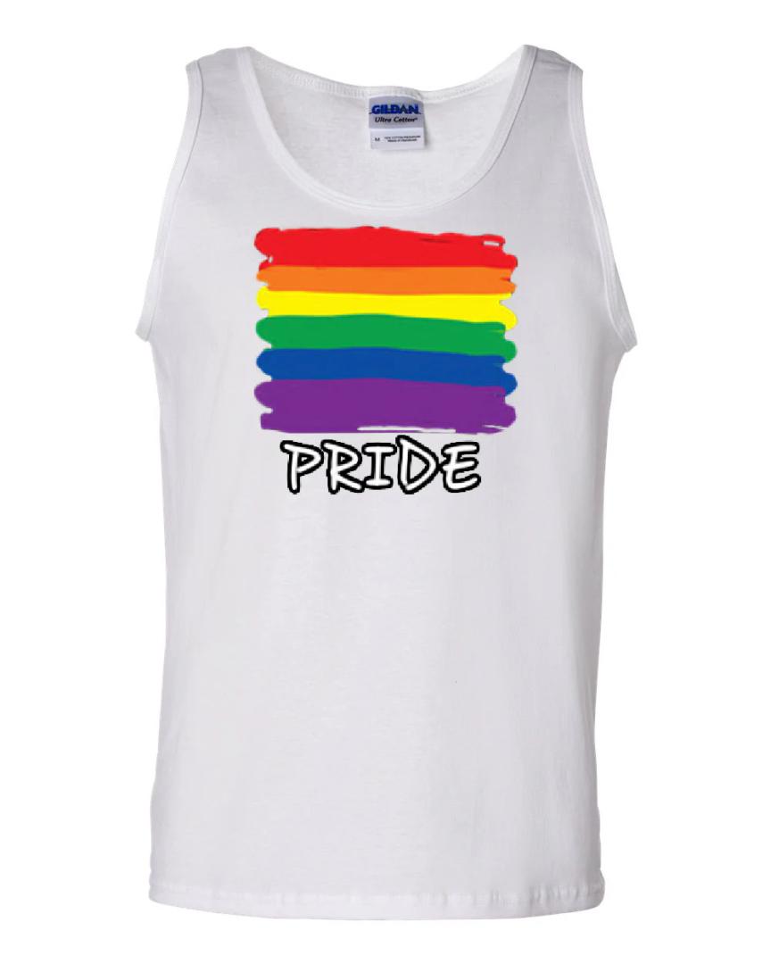 Gay Pride Tank Top Rainbow Flag LGBT Marriage Love Wins Sleeveless
M