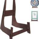 Plate Stands for Display,15.5 Inch Large wooden Plate Holder Display Stands,Frame holder stand for Book, Picture,plaque, Decorative Plate, Photo and Platter, Tabletop Art(1 Pack )