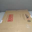 LOAAO 24X32 Inch Bathroom Mirror with Wood Grain Colored Metal Frame, Rounded Rectangle Metal Framed Bathroom Mirror, Anti-Rust, Hangs Horizontally or Vertically