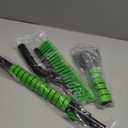 SEAAES 44 Inch Ice Scraper and Snow Brush for Car Windshield, Extendable Snow Removal Brush with Foam Grip for Truck SUV Vehicle Window - Green