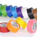 Oleitodh 12 Rolls Colored Masking Tape-1 inch x 1080 Ft Painters Tape, Rainbow Colors Rolls Bulk Colorful Paper Marking Tape Decorative Arts Crafts Labeling DIY School Classroom Supplies