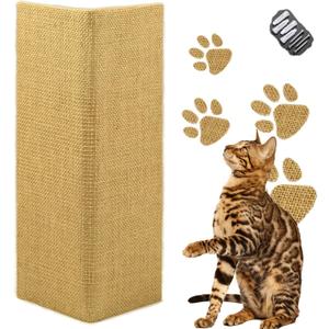 Hutpet 2Pcs Packing Foldable Cat Scratcher Board, Sofa Wall Corner Cat Scratching Pads, Horizontal Cats Scratcher Guards for Furniture Wall Cat Scratchers for Indoor Cats