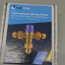 Cash Acme 1/2 Inch HG110-D Thermostatic Mixing Valve with SharkBite Union Connections, Brass Plumbing Fitting, 24504