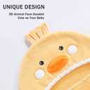 Baby Hooded Towel with Unique Animal Design Ultra Soft Thick Cotton Bath Towel for Newborn (Chick)