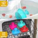 2 x Sandwich Cutter and Sealer Round Cut and Seal Sandwich Maker, Crustless Peanut Butter & Jelly Sandwich Cookie Cutter-Green Round