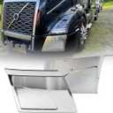 Side Bumper Chrome Trim without Hole Compatible with Volvo 2018+ Volvo VNL 1 Pair Of Right Passenger & Left Driver Side Bumper Extension Corners Chrome Trim