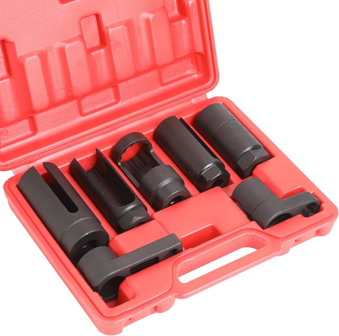 WYNNsky Oxygen Sensor & Oil Pressure Sending Unit, Master Sensor Socket Set, 7 Pieces
