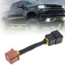 All Lights Mod 6 High Mod for Chevy Silverado 1500 Tahoe Equinox Suburban, GMC Yukon Terrain Sierra 1500, Buick Envision Fog/Low Beams on When High Beams on, Fog Light Always on Plug and Play Module