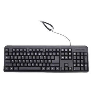 Combo Set iMicro KB-US0803 104-Key Wired USB English Keyboard and LogiTech Mouse (Black)