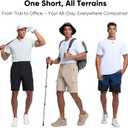 HOTSUIT Quick Dry Men's Lightweight Hiking Casual Cargo 9" Shorts with 5 Pockets (Blue, XXL)