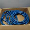 Nylon Braided Radiator Brake Fuel Hose Oil Gaes Line AN4AN6AN8AN10AN12AN16AN20 Cooler Hose Line Pipe Tube Nylon Stainless Steel Braided CPE Rubber Blue 1M(CPE AN4)