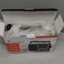 AM FM Portable Radio Battery Operated by 4X D Cell Batteries Or AC Power Transistor Radio with and Big Speaker, Standard Earphone Jack, High/Low Tone Mode, Large Knob