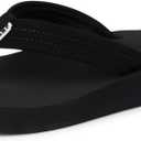 REEF Women's Cushion Breeze Flip Flops (9, Black/Black)