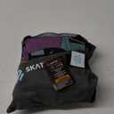 SKATEWIZ Knee and Elbow Pads Set for Adults - Roller Skating Protective Gear With Wrist Pads - Shield - Size M Lavender Blue - for Women & Men