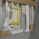 Regalo Safety 29-38.5" Baby Gate for Doorways & Bottom of Stairs, Pressure Mounted Baby Gate with Door for Babies, Toddlers & Pets, Tested & Safe for 30 Years, American Designed, American Owned, White