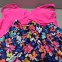 Tankini Two Piece with Shorts - Womens Tummy Control Swimsuit with Pockets Bathing Suit with V-Wire Boy Shorts Swimwear 2025 (Large, Pink Floral)