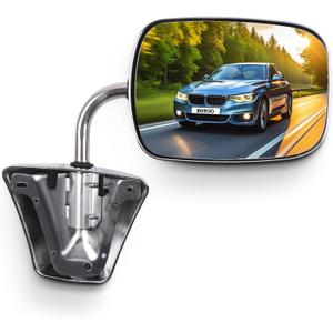 SCITOO Side Mirror Fit For Chevy For GMC Truck Mirror Stainless Steel Manual Folding Side View Mirror for 1973-1991 For Chevy Blazer Suburban 1973-1987 For GMC Jimmy 1978-1991 Van GM1320227