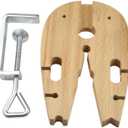 V-Slot Bench Pin with C-Clamp Jewelry Making Tool Metalsmith Workbench For Sawing, Filing and Crafting