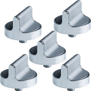 BlueStars 5-Pack W10594481 W10766544 Gas Range Stove Knobs - Compatible with Amana Whirlpool Gas Stove Knobs WCG97US0DS00 WCG97US6DS00 - Replaces W10818230 W10339442 W10828837 W10698166 D-Shape Shaft