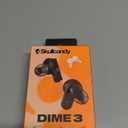 Skullcandy Dime 3 Wireless Earbuds, Bluetooth Headphones, Noise Isolating Fit, Up to 20 Hours Battery, Microphone for iPhone Android, Easy Carry with Integrated Lanyard - True Black