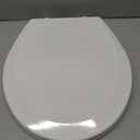 BEMIS 500EC 390 Toilet Seat with Easy Clean & Change Hinges, 1 Pack Round, Cotton White