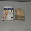 Truform 20-30 Mmhg Compression Stockings for Men & Women, Thigh High Length, Dot Top, Closed Toe, Beige, Medium