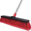 18 Push Broom with 70 Adjustable Handle - Heavy Duty Outdoor Broom for Shop, Garage, Patio, Driveway, Yard & Deck Cleaning