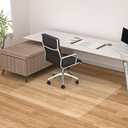 Futurwit Office Chair Mat for Hard Floors, 48" x 40" Hardwood Clear Protector for Desk Chair, Easy Glide Plastic Floor Mat for Office & Home (Rectangle)