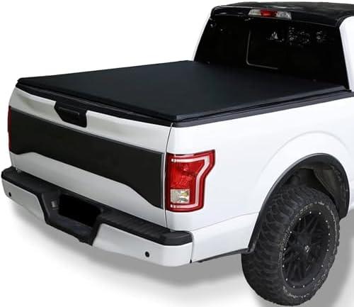 INEXRUD Soft Roll Up 5'4"/ 64" Truck Bed Cover Compatible for 2017 2018 2019 2020 2021 2022 2023 2024 2025 Honda Ridgeline Vinyl Tonneau Cover
