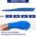 2 x Insoles for Airtag Hidden Holder, Airtag Case for Tracking Devise Steps and Shoes for Kids, Comfortable Securely Mounted Insert for Shoes (Blue, 175-190mm)