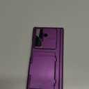 SIXBOX for Samsung Z Fold 7 Wallet Case with Privacy Screen Protector, Hinge Protection & Slide Camera Lens Cover & Card Holder, Full Body Protective Hard Phone Case for Samsung Z Fold 7, Purple