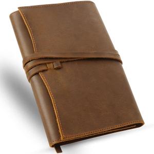 Jack&Chris Leather Bible Cover, Leather Book Cover for Men and Women, Bible Holder Strap Bible Cover Gifts