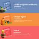 STASH Black Tea Variety Pack Caffeinated, 6 Boxes of 18-20 Tea Bags Each Orange Spice, Peach, Double Bergamot Earl Grey, Chai Spice, Super Irish Breakfast & Breakfast in Paris