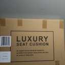 kingphenix Car Seat Cushion with 1.2inch Comfort Memory Foam, Seat Cushion for Car and Office Chair (Black)