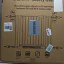 Cumbor 30-40.6 in Baby Gate for Stairs and Doorways, Dog Gate Cool Gray